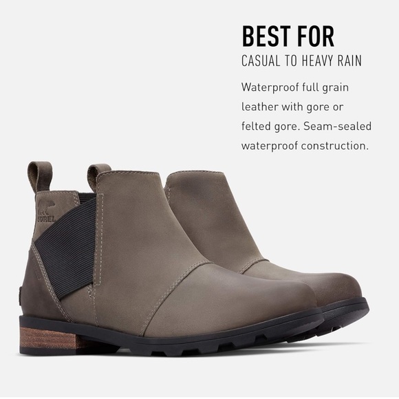 Sorel Emelie Chelsea boot- women’s size 7. Worn once- excellent condition. - Picture 7 of 8